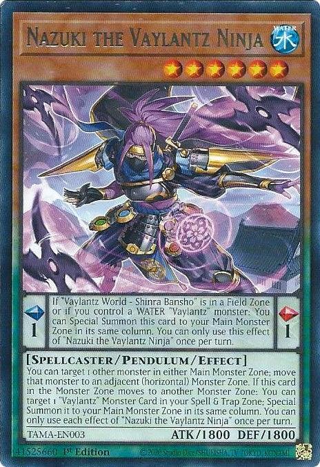 Nazuki the Vaylantz Ninja [TAMA-EN003] Rare (ONLINE ORDER ONLY)