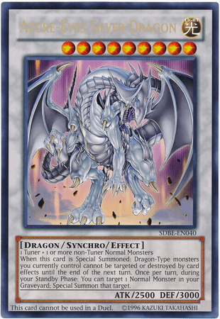Azure-Eyes Silver Dragon (Oversized) (Silver Dragon) [SDBE-EN040] Promo (ONLINE ORDER ONLY)
