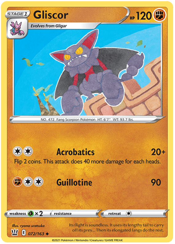 Gliscor (072/163) [Sword & Shield: Battle Styles] (Online Only)