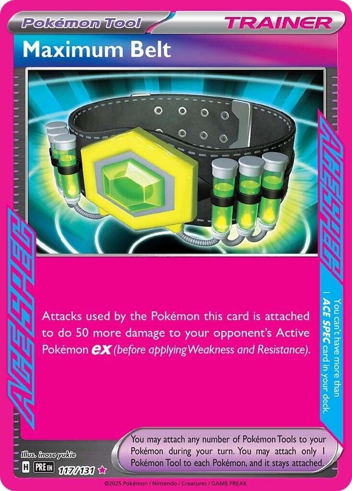 Maximum Belt (117/131) [Scarlet & Violet: Prismatic Evolutions] (Online Only)