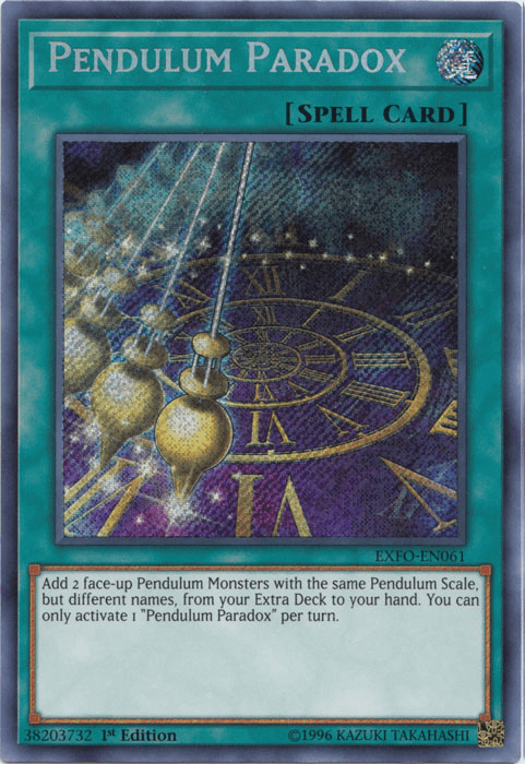 Pendulum Paradox [EXFO-EN061] Secret Rare (ONLINE ORDER ONLY)