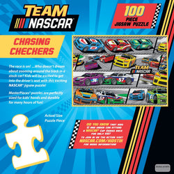 NASCAR - Chasing Checkers 100 Piece Jigsaw Puzzle (ONLINE ORDER ONLY)