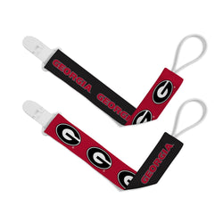 Georgia Bulldogs - Pacifier Clip 2-Pack (ONLINE ORDER ONLY)