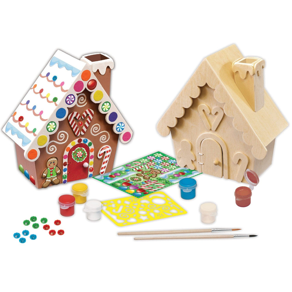 Gingerbread House Wood Paint Set (ONLINE ORDER ONLY)