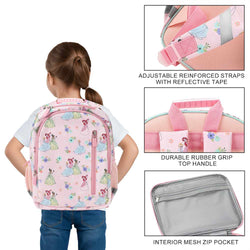 *Collective* Disney Princess Pink Watercolor AOP 14-inch Youth Backpack & Insulated Lunch Kit Set (ONLINE ORDER ONLY)
