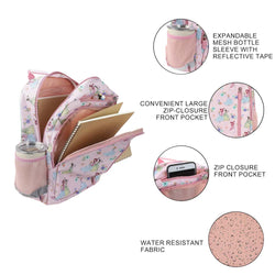 *Collective* Disney Princess Pink Watercolor AOP 14-inch Youth Backpack & Insulated Lunch Kit Set (ONLINE ORDER ONLY)