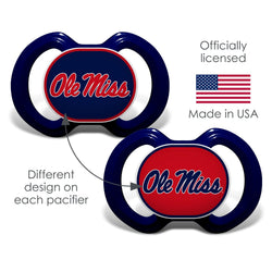 Ole Miss Rebels - Pacifier 2-Pack (ONLINE ORDER ONLY)
