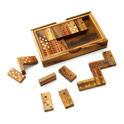 Double 6 Wooden Dominoes Set (Online Order Only)