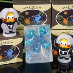 Dice Soap | Lemon Scent Transparent Handmade Soap w/Dice Inside (Online Only)