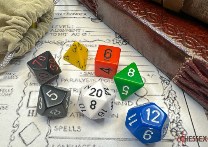 Nostalgia Opaque GM & Beginner Player Polyhedral 7-Die Set (Online Only)