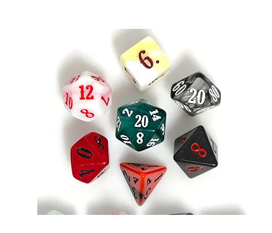 Random Blend | 7-Dice Acrylic Dice Set DND Dice Mystery (Online Only)