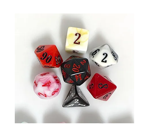 Random Blend | 7-Dice Acrylic Dice Set DND Dice Mystery (Online Only)