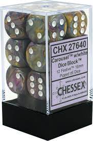 Chessex: D6 Festive DICE SET - 16MM (Online Order Only)
