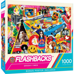 Flashbacks - Groovy Times 1000 Piece Jigsaw Puzzle (ONLINE ORDER ONLY)