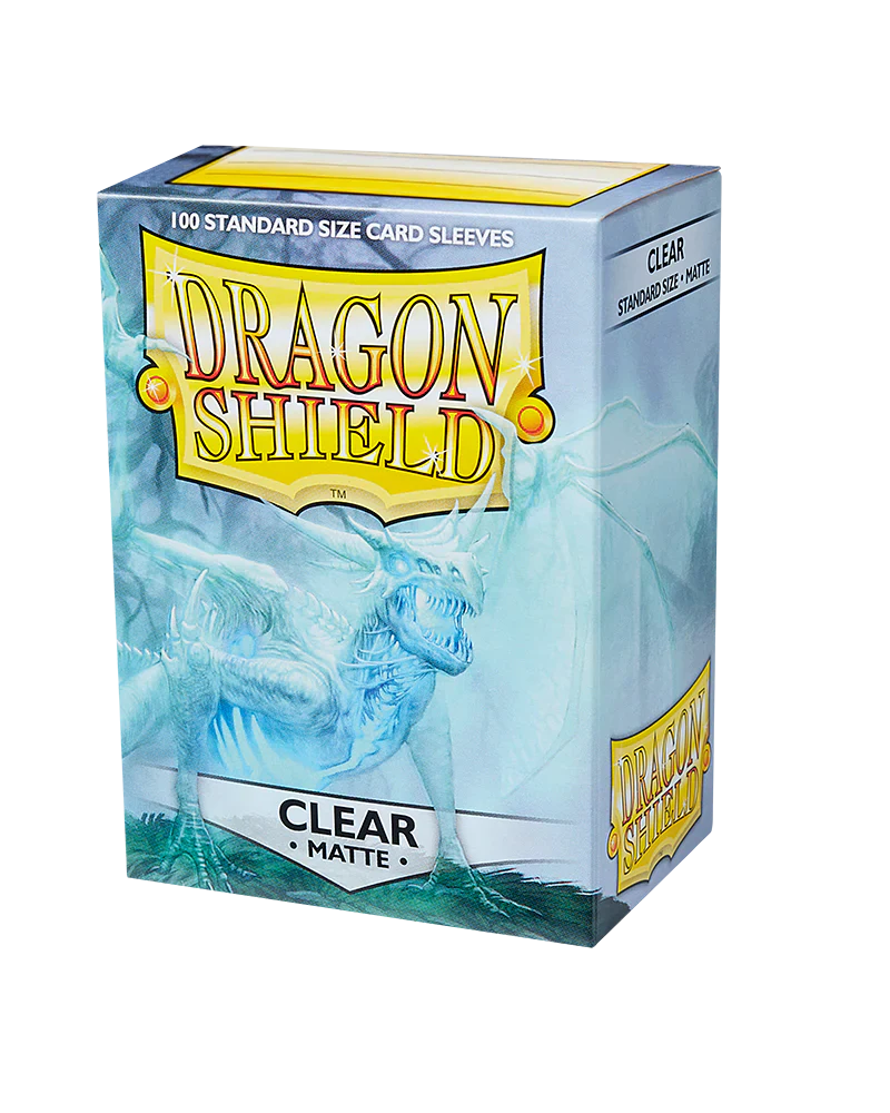 Dragon Shield: Standard 100ct Sleeves - Clear (Matte) (Online Order Only)