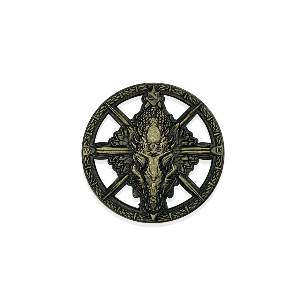 Dragon Compass Rose 50mm Metal (ONLINE ORDER ONLY)