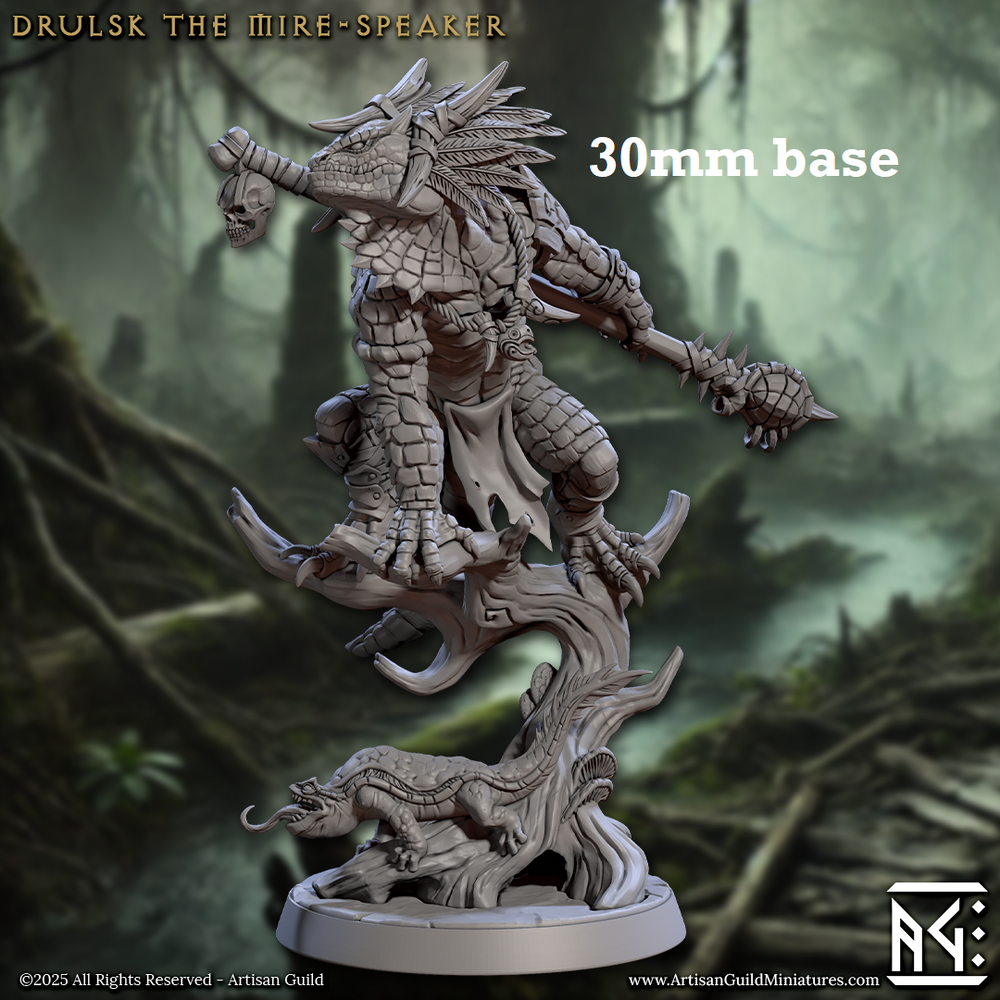 Drulsk, the Mire-Speaker (Male Lizardfolk Druid) (Online Only)