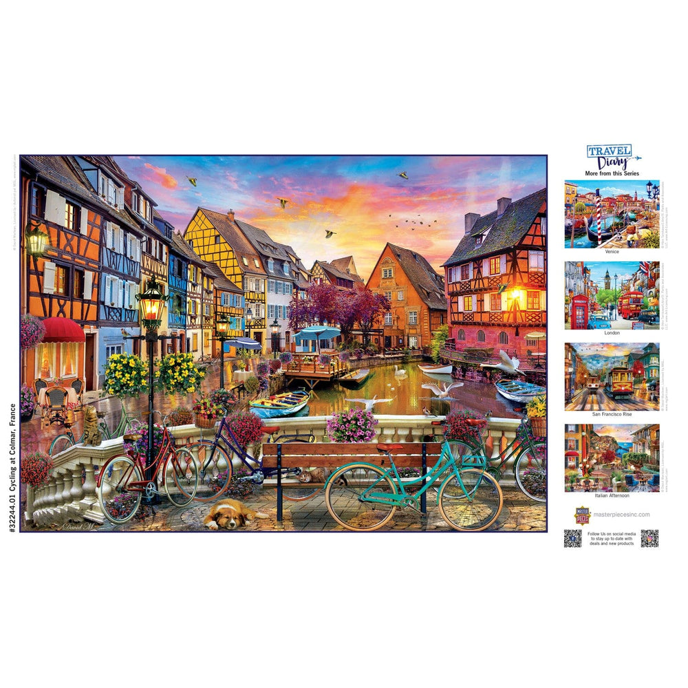 Travel Diary - Cycling at Colmar 500 Piece Jigsaw Puzzle (ONLINE ORDER ONLY)