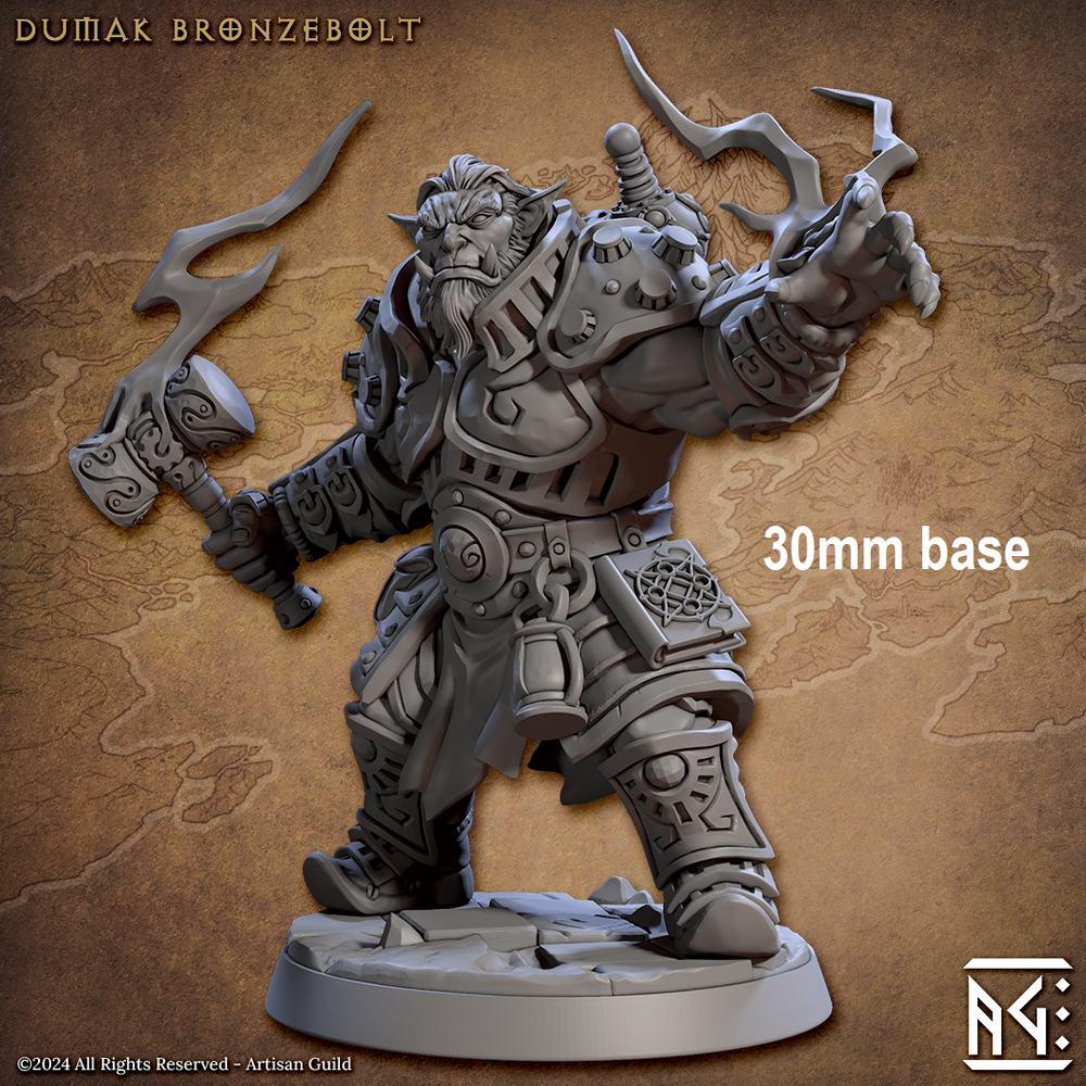 Dumak Bronzebolt (Male Bugbear Sorcerer) (Online Order Only)