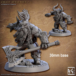 Dwarf Berserker (Base Sculpt C) (Online Order Only)