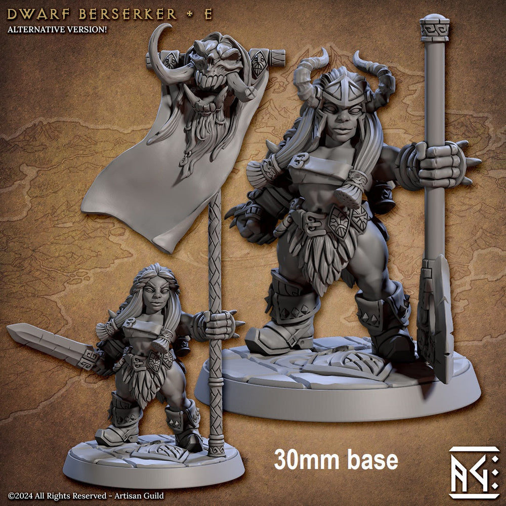 Dwarf Berserker (Base Sculpt E) (Online Order Only)