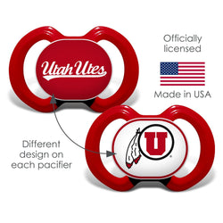 Utah Utes - Pacifier 2-Pack (ONLINE ORDER ONLY)