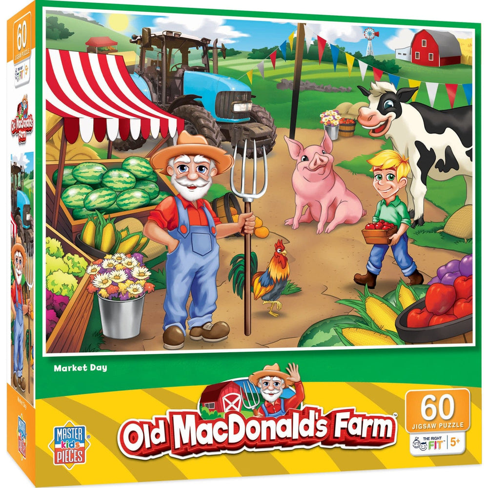 Old MacDonald's Farm - Market Day 60 Piece Jigsaw Puzzle (ONLINE ORDER ONLY)