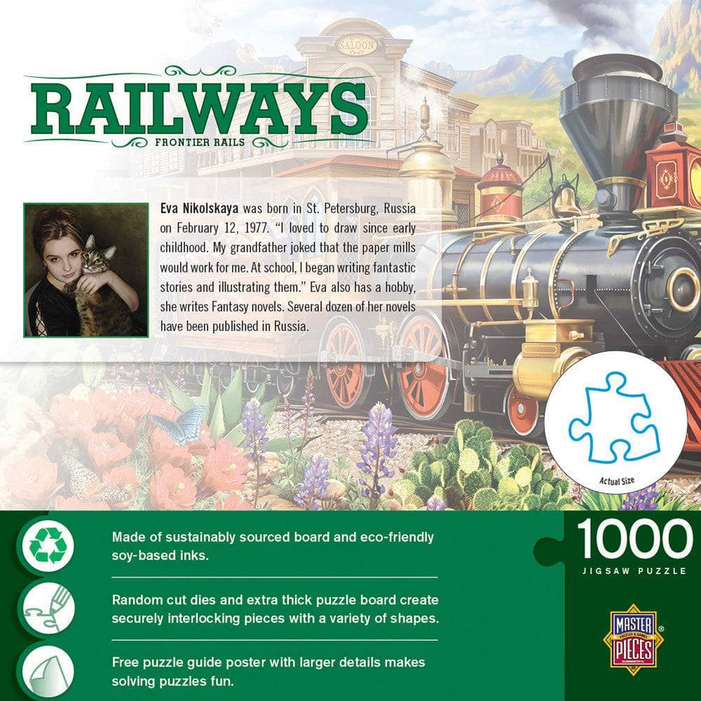 Railways - Frontier Rails 1000 Piece Jigsaw Puzzle (ONLINE ORDER ONLY)
