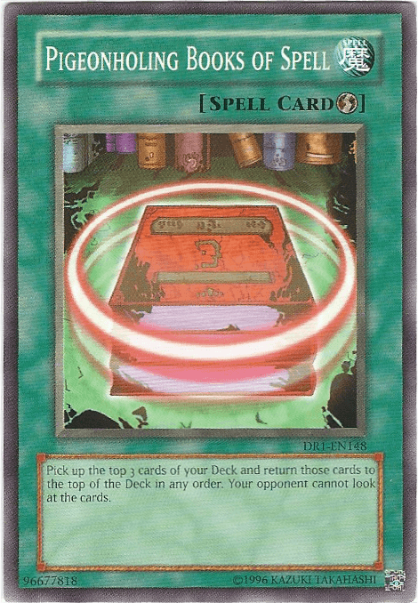 Pigeonholing Books of Spell [DR1-EN148] Common (ONLINE ORDER ONLY)