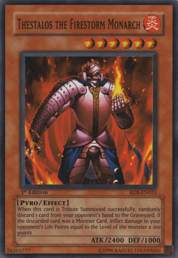 Thestalos the Firestorm Monarch [RDS-EN021] Super Rare (ONLINE ORDER ONLY)