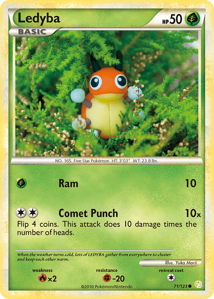Ledyba (71/123) [HeartGold & SoulSilver: Base Set] (Online Only)