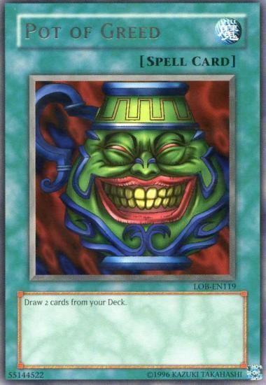 Pot of Greed [LOB-EN119] Rare (ONLINE ORDER ONLY)