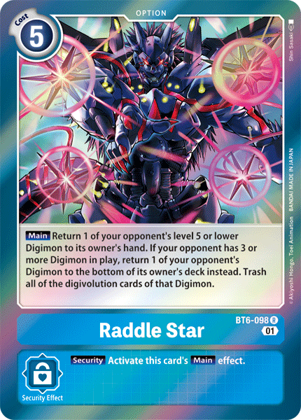Raddle Star [BT6-098] [Double Diamond] (ONLINE ORDER ONLY)