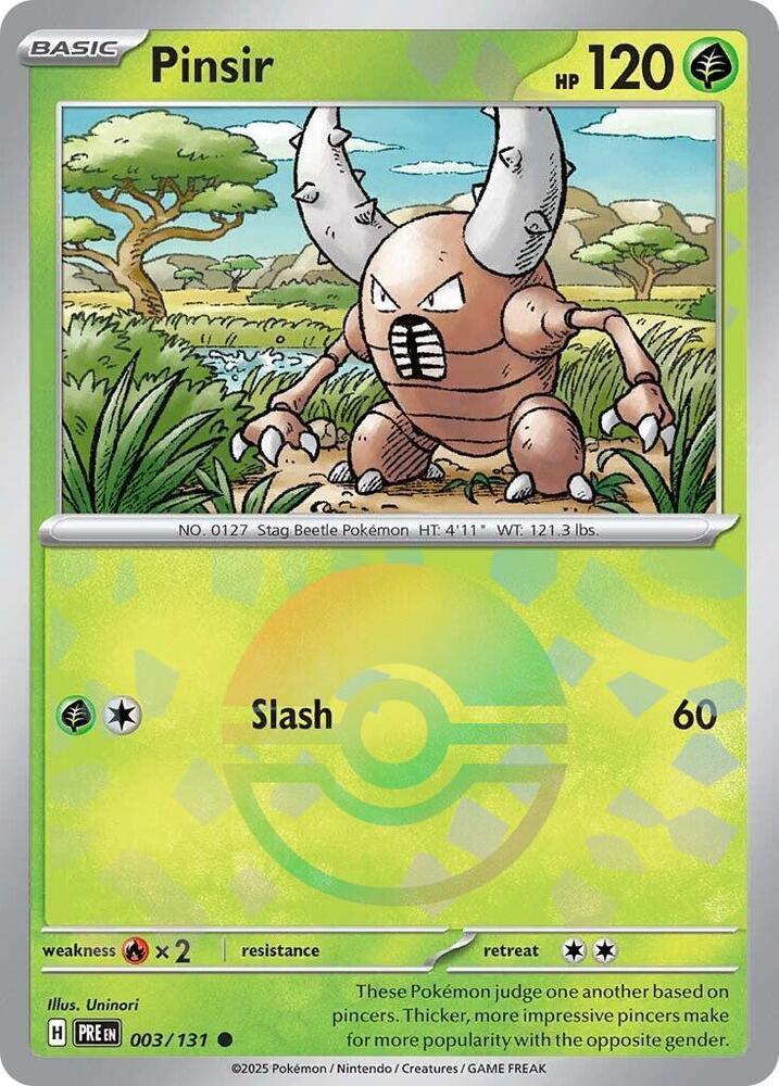 Pinsir (003/131) (Poke Ball Pattern) [Scarlet & Violet: Prismatic Evolutions] (Online Only)