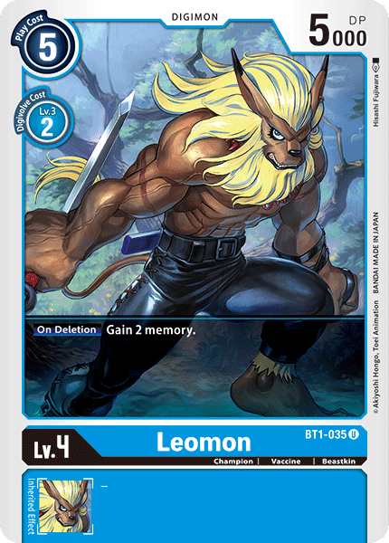Leomon [BT1-035] [Release Special Booster Ver.1.0] (ONLINE ORDER ONLY)