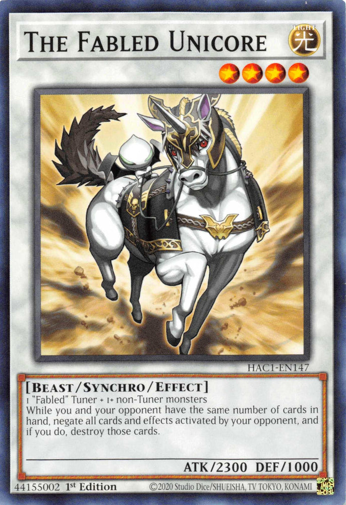 The Fabled Unicore [HAC1-EN147] Common (ONLINE ORDER ONLY)