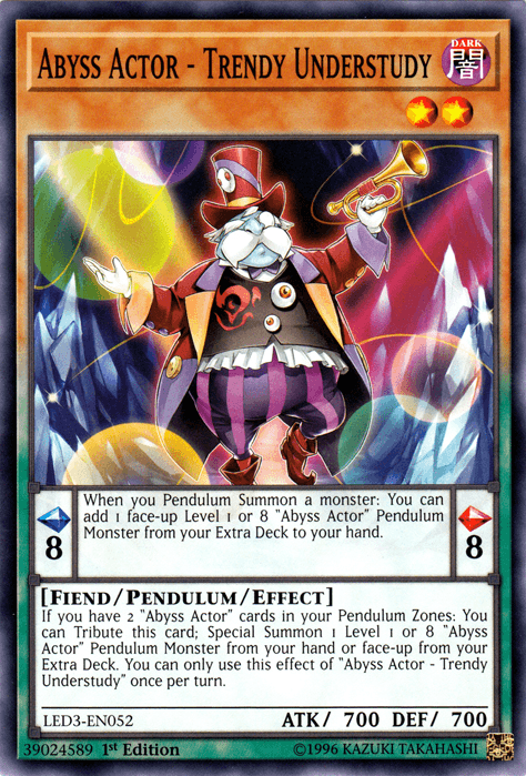 Abyss Actor - Trendy Understudy [LED3-EN052] Common (ONLINE ORDER ONLY)