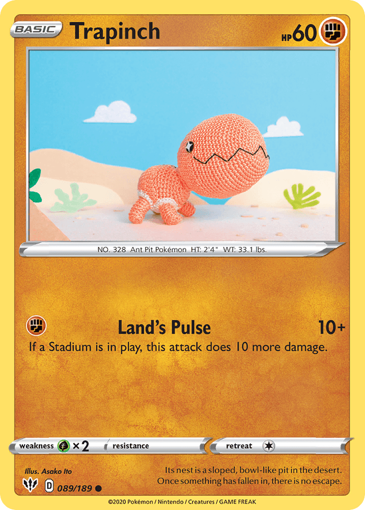 Trapinch (089/189) [Sword & Shield: Darkness Ablaze] (Online Only)