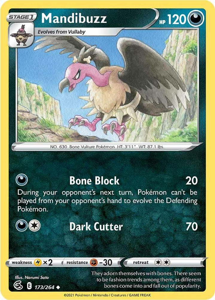 Mandibuzz (173/264) [Sword & Shield: Fusion Strike] (Online Only)