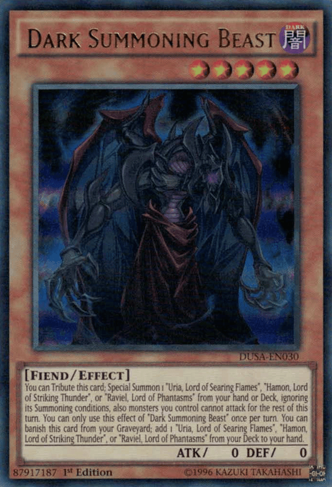 Dark Summoning Beast [DUSA-EN030] Ultra Rare (ONLINE ORDER ONLY)