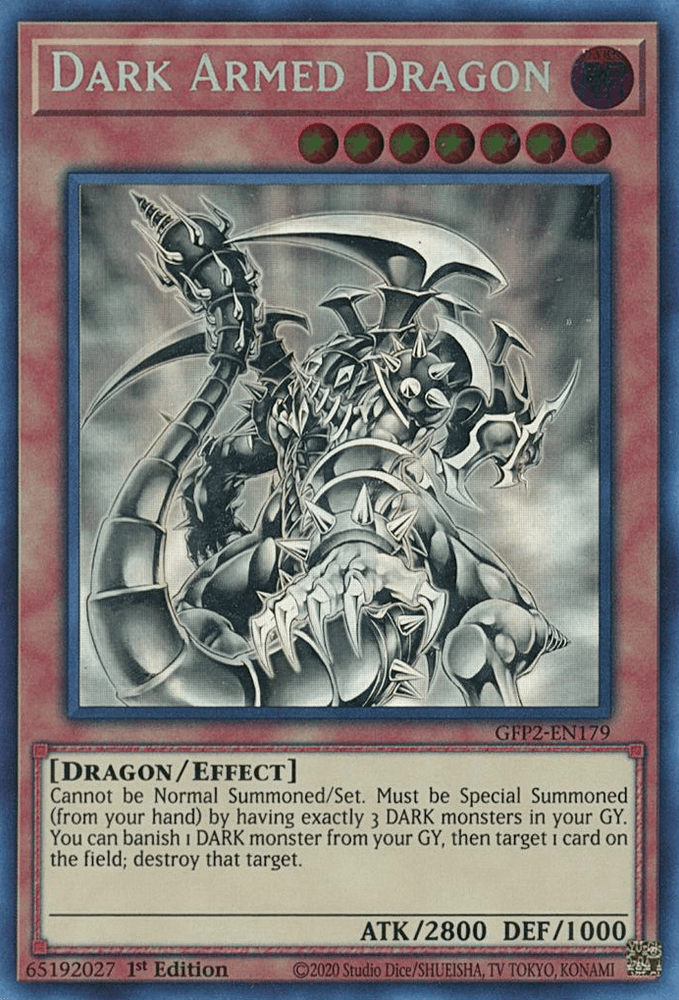 Dark Armed Dragon [GFP2-EN179] Ghost Rare (ONLINE ORDER ONLY)