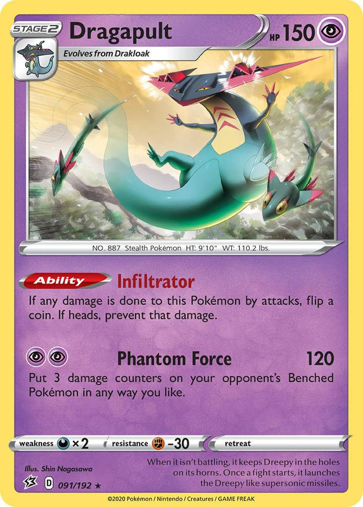 Dragapult (091/192) (Theme Deck Exclusive) [Sword & Shield: Rebel Clash] (Online Only)