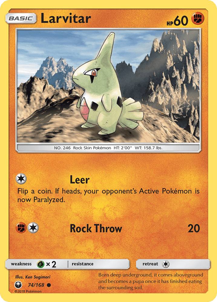 Larvitar (74/168) [Sun & Moon: Celestial Storm] (Online Only)