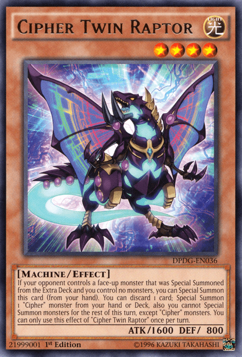 Cipher Twin Raptor [DPDG-EN036] Rare (ONLINE ORDER ONLY)
