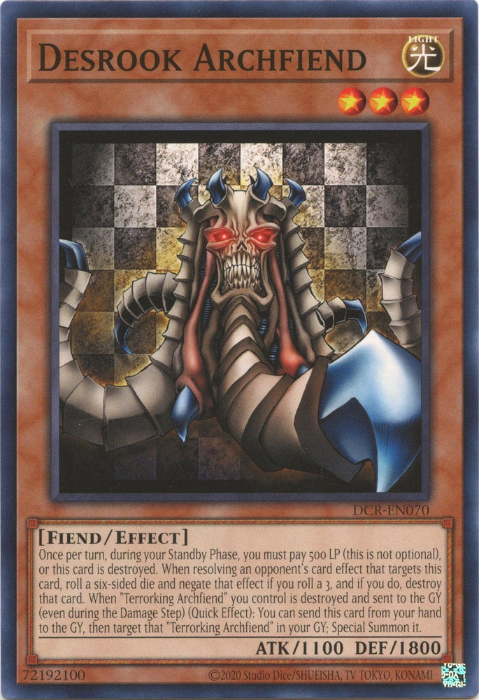 Desrook Archfiend (25th Anniversary) [DCR-EN070] Common (ONLINE ORDER ONLY)