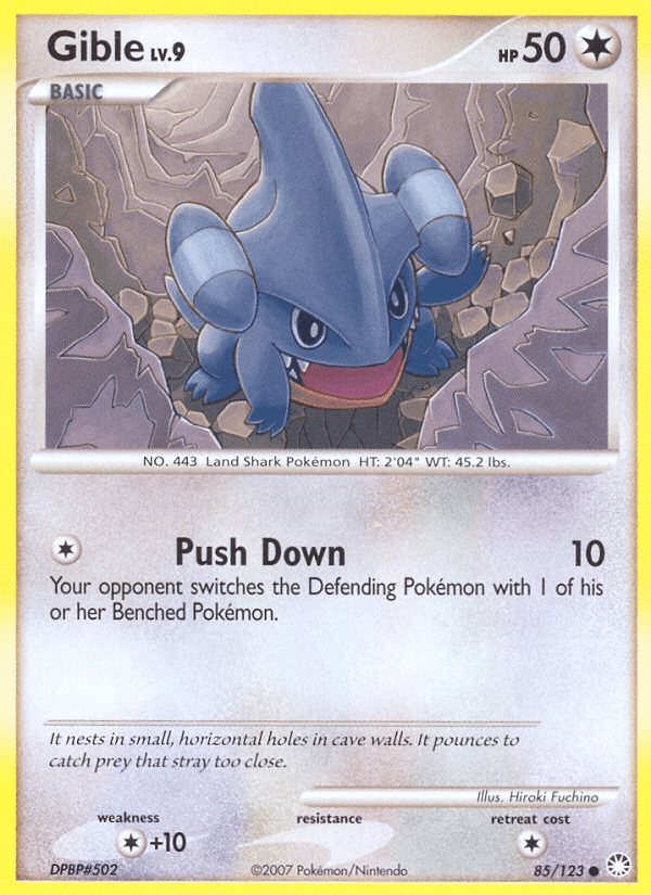 Gible (85/123) [Diamond & Pearl: Mysterious Treasures] (Online Only)