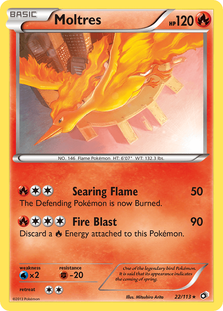 Moltres (22/113) [Black & White: Legendary Treasures] (Online Only)