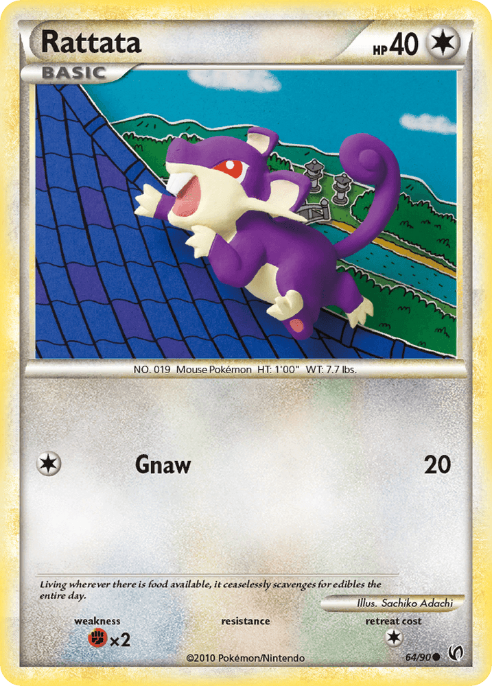 Rattata (64/90) [HeartGold & SoulSilver: Undaunted] (Online Only)