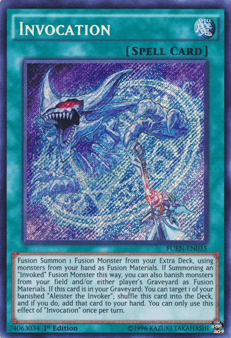 Invocation [FUEN-EN035] Secret Rare (ONLINE ORDER ONLY)