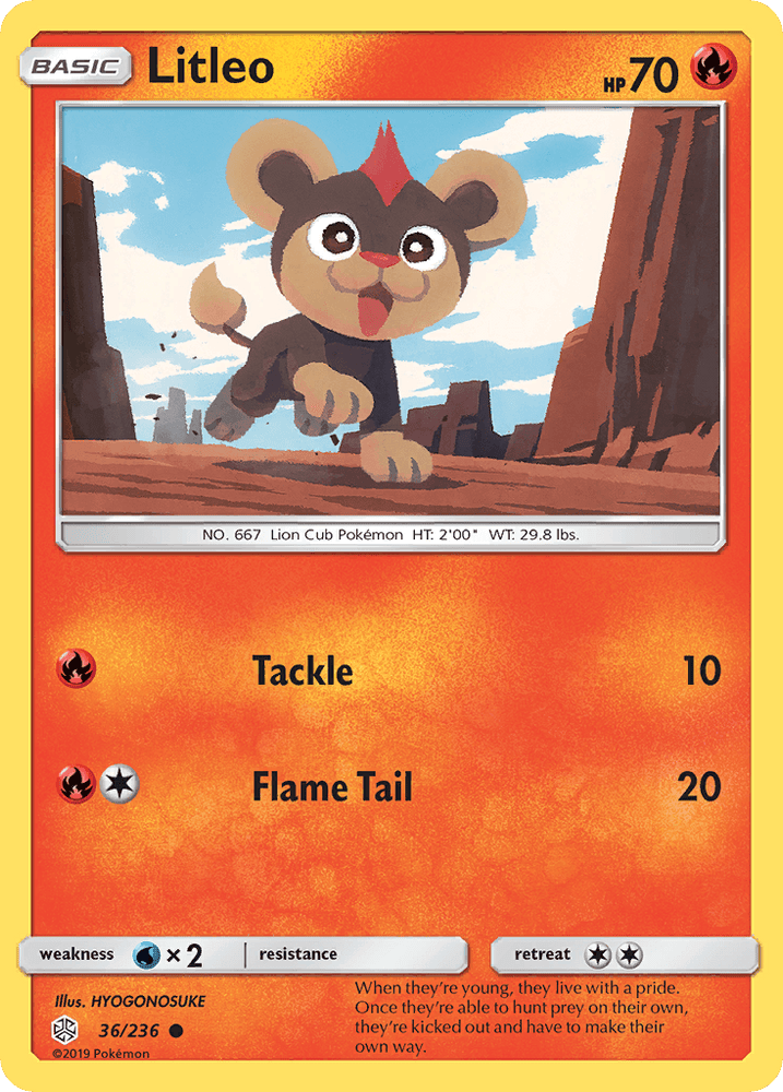 Litleo (36/236) [Sun & Moon: Cosmic Eclipse] (Online Only)